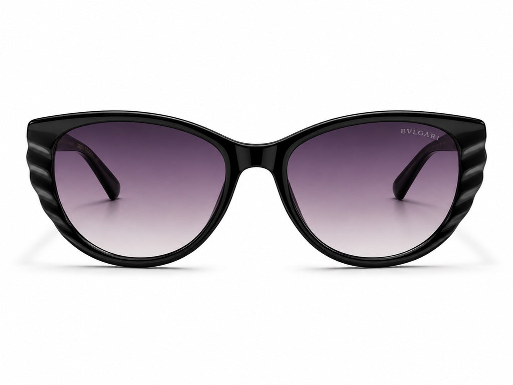 Bvlgari Cat-Eye Sunglasses - Black / Gold