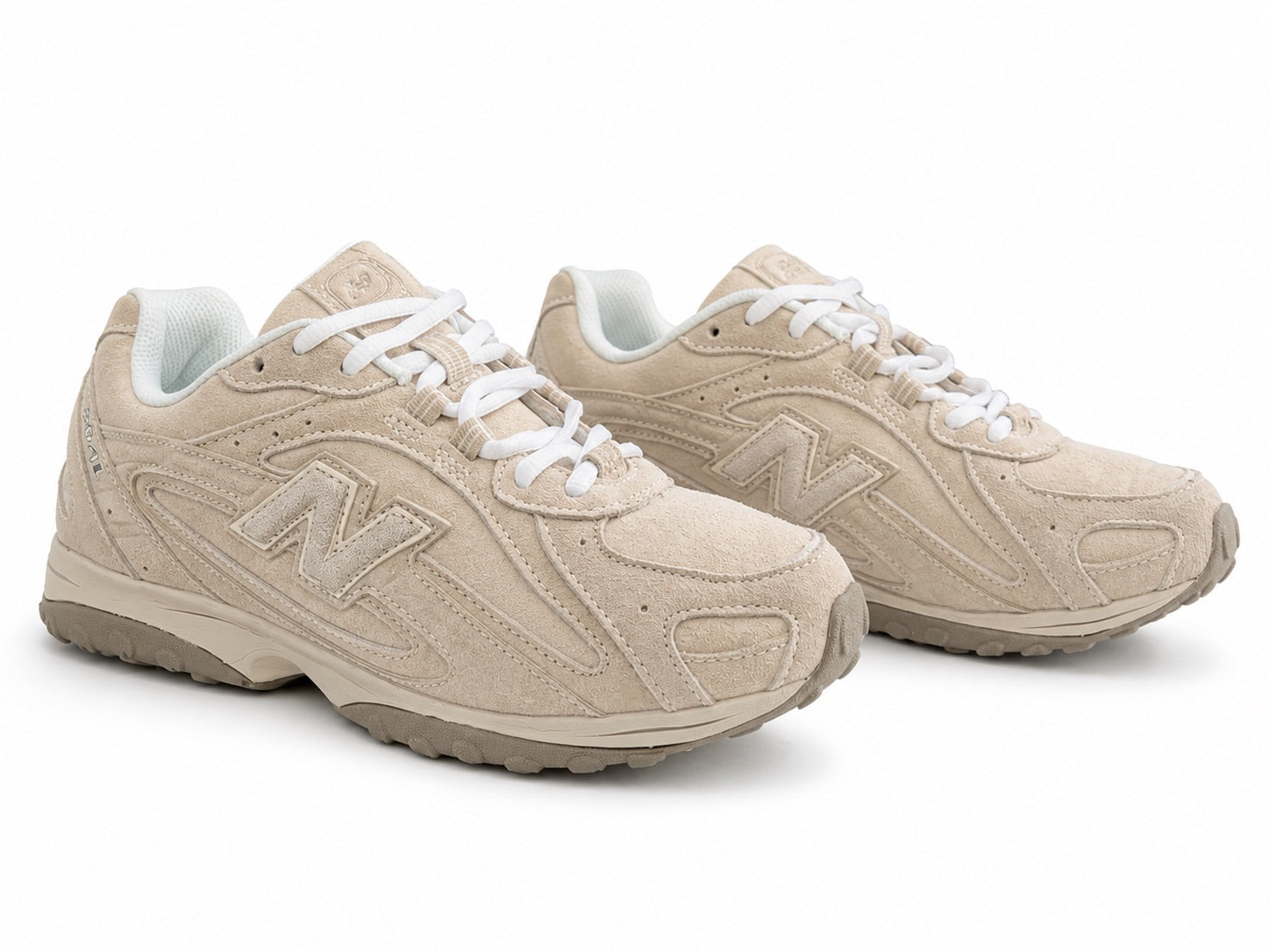 New Balance 204L Beige Suede Sneakers