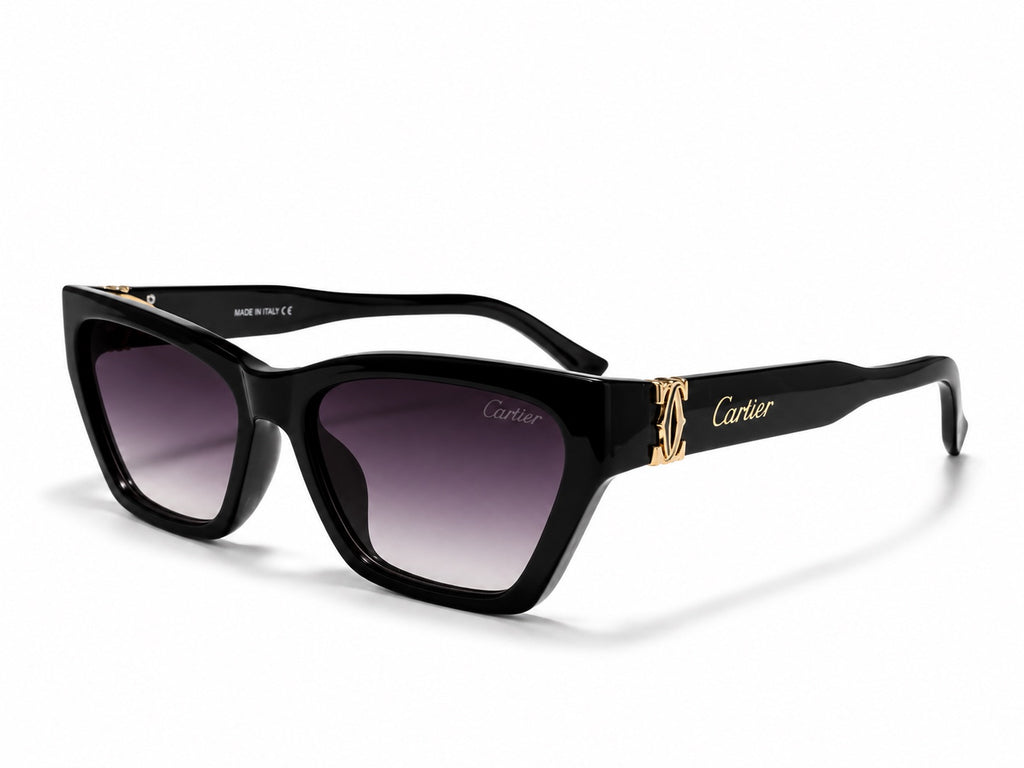 Cartier Cat-Eye Sunglasses - Black / Gold