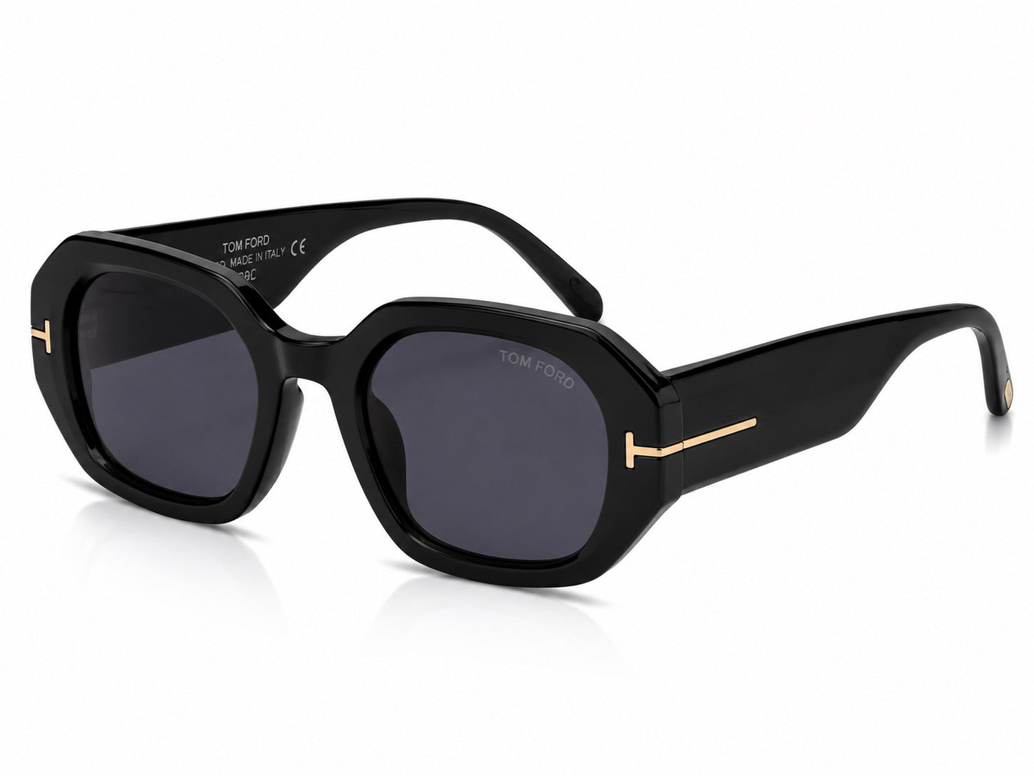 Tom Ford Geometric Sunglasses - Black / Gold