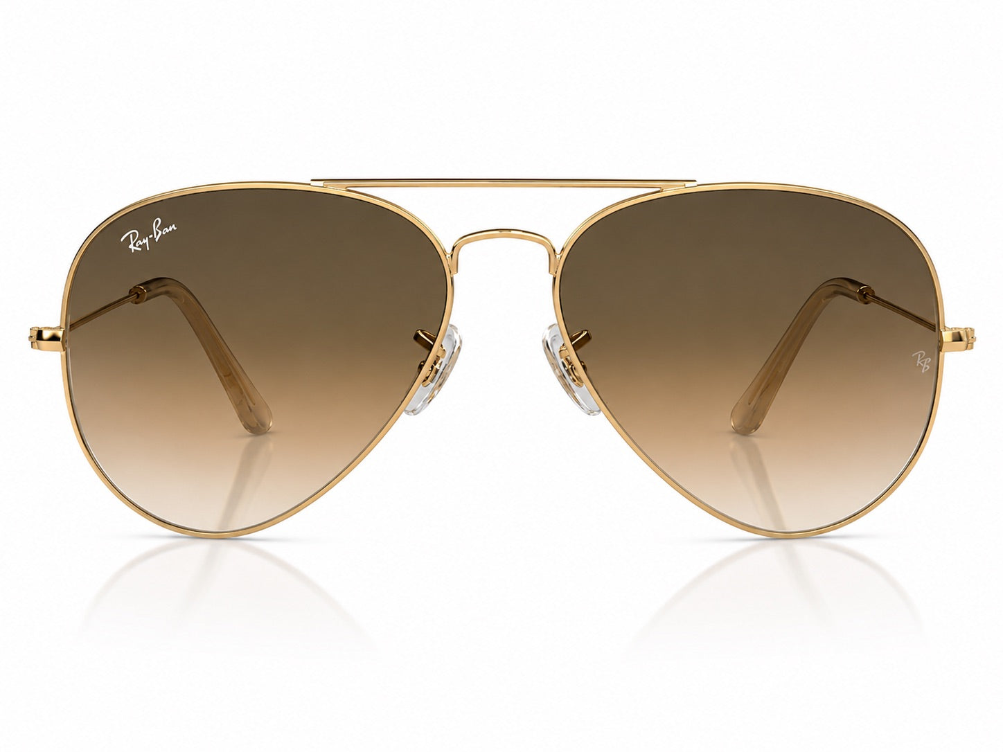 Ray-Ban Aviator Polarized Sunglasses - Gold / Brown