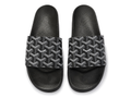 Goyardine Pattern Pool Slides - Black / White