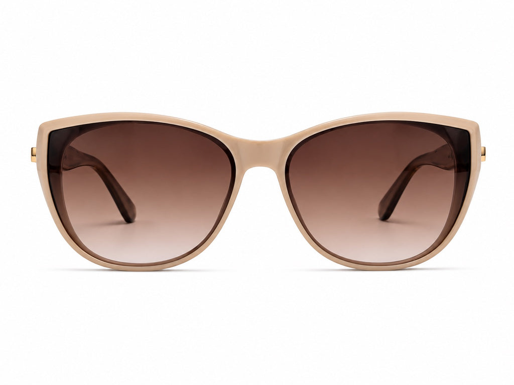 Miu Miu Cat-Eye Sunglasses - Beige / Brown