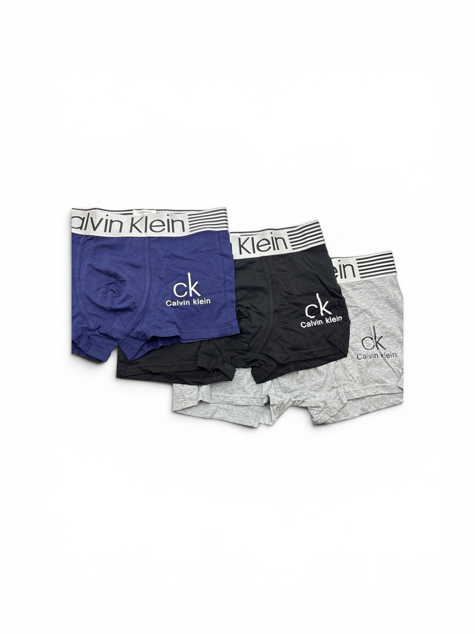 Calvin Klein 3-Pack Boxer Briefs - Navy / Black / Grey