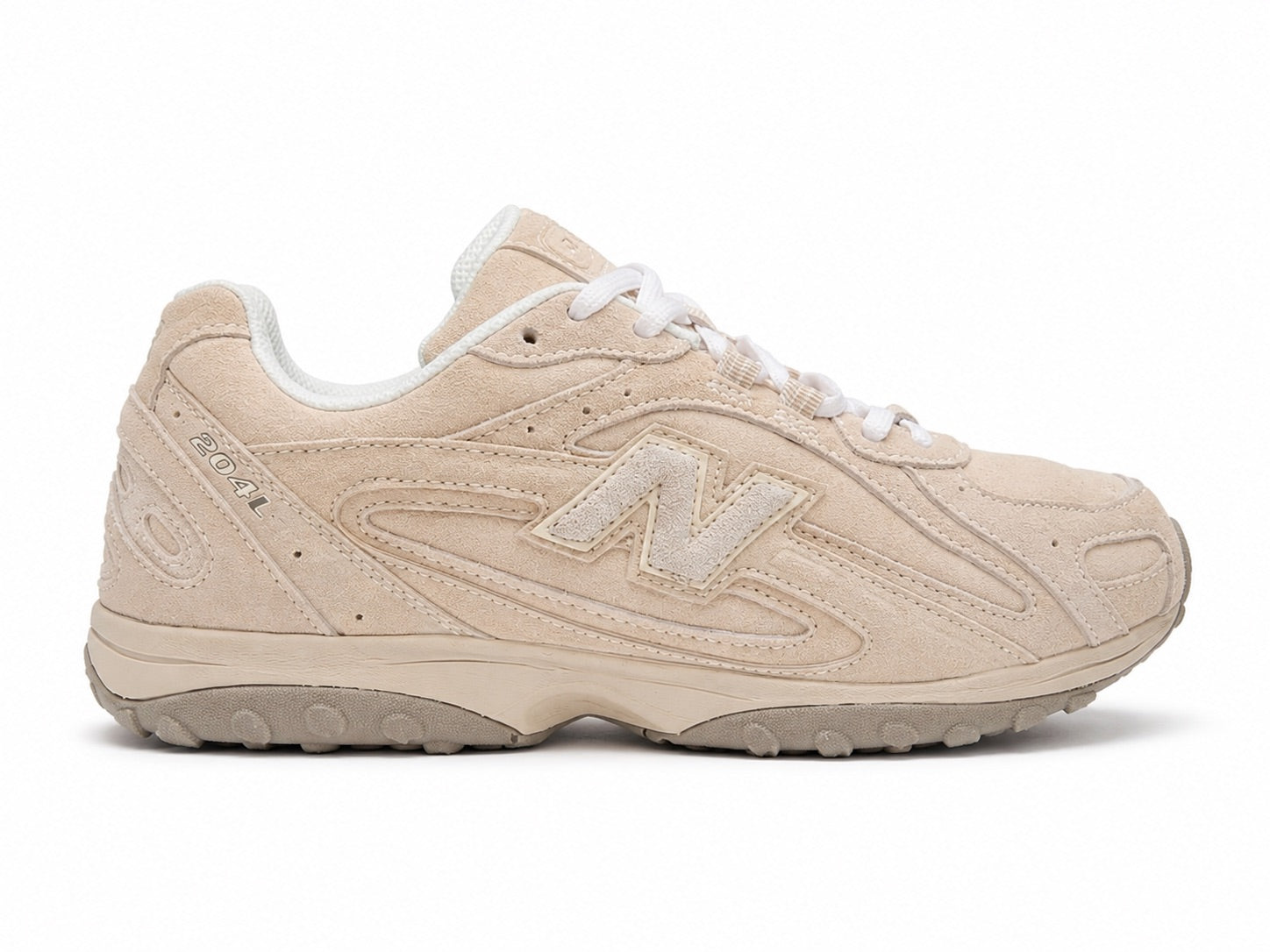 New Balance 204L Beige Suede Sneakers