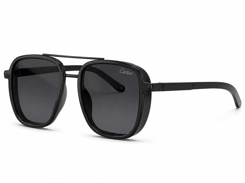 Cartier Navigator Sunglasses - Black / Black