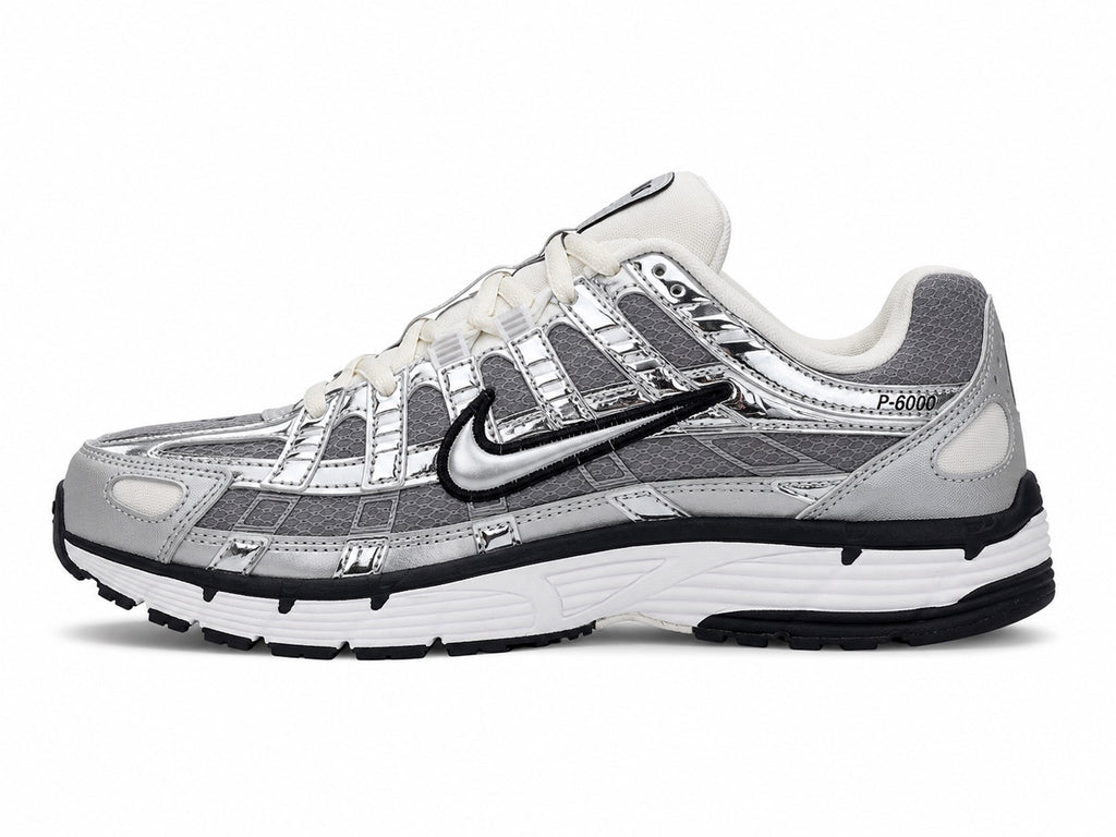 Nike P-6000 Silver Metallic Black