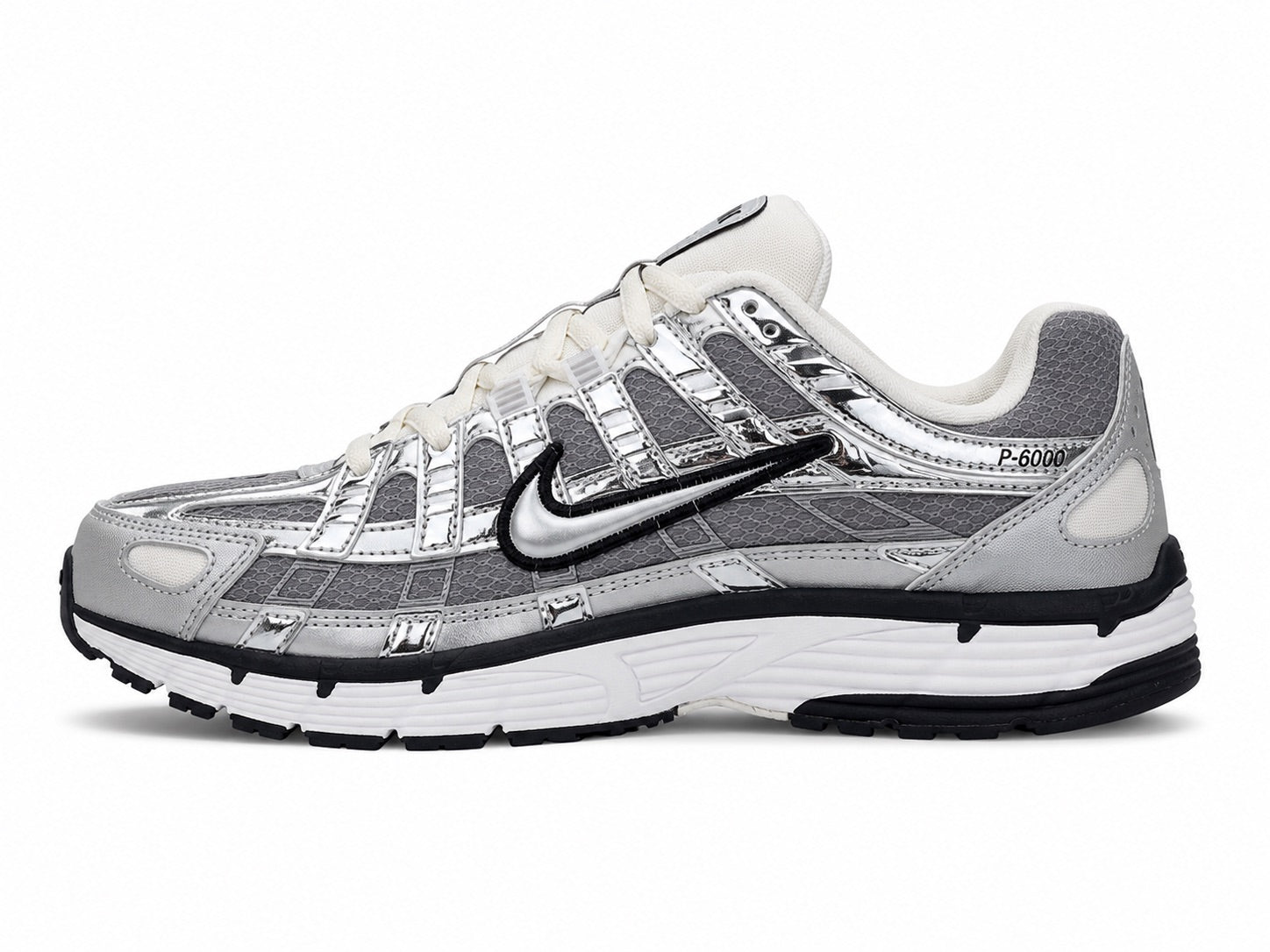 Nike P-6000 Silver Metallic Black