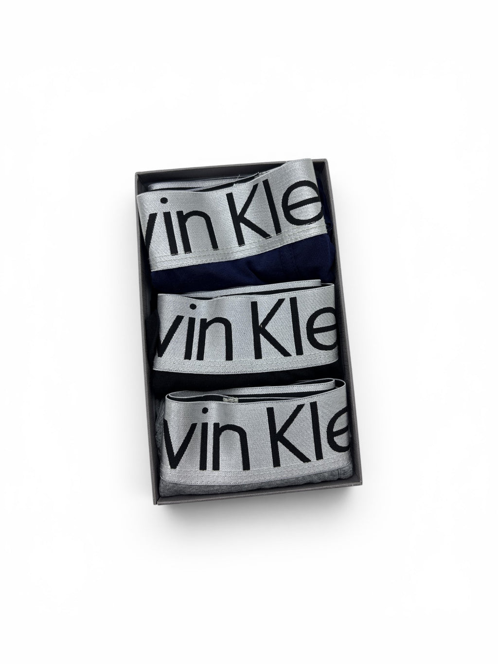Calvin Klein 3-Pack Boxer Briefs - Navy / Black / Grey