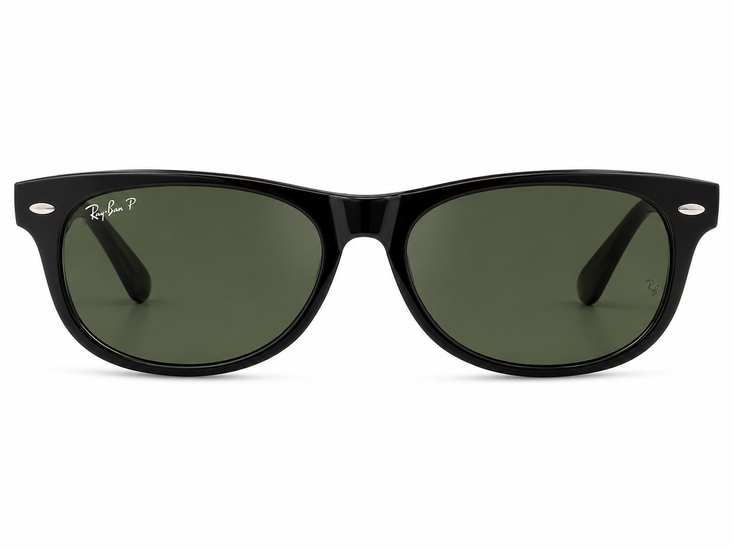 Ray-Ban Polarized Square Sunglasses - Black / Green