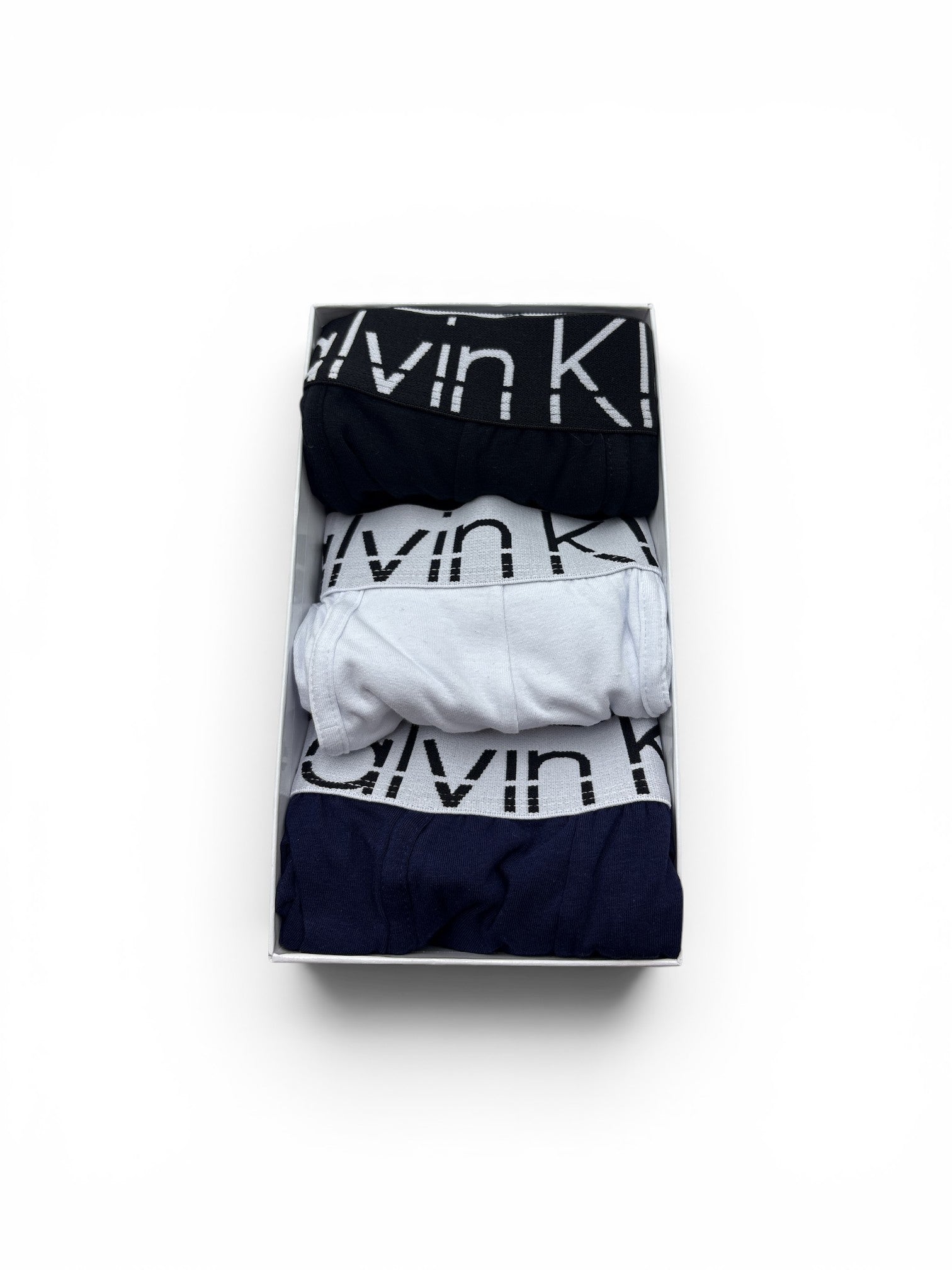 Calvin Klein 3-Pack Boxer Briefs - Black / White / Navy