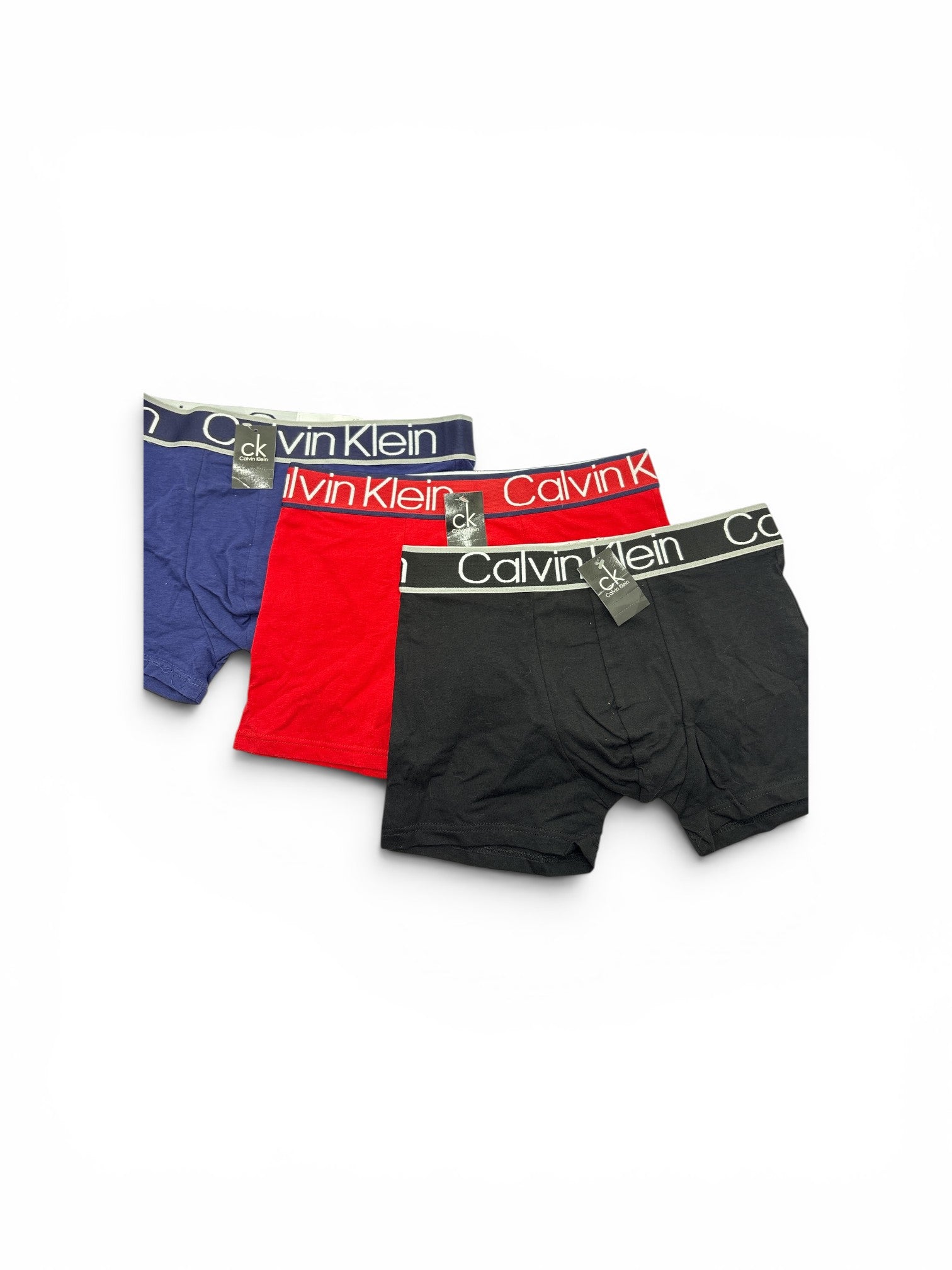 Calvin Klein 3-Pack Boxer Briefs - Black / Red / Navy
