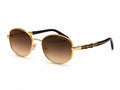 Bvlgari Round Sunglasses - Gold / Brown