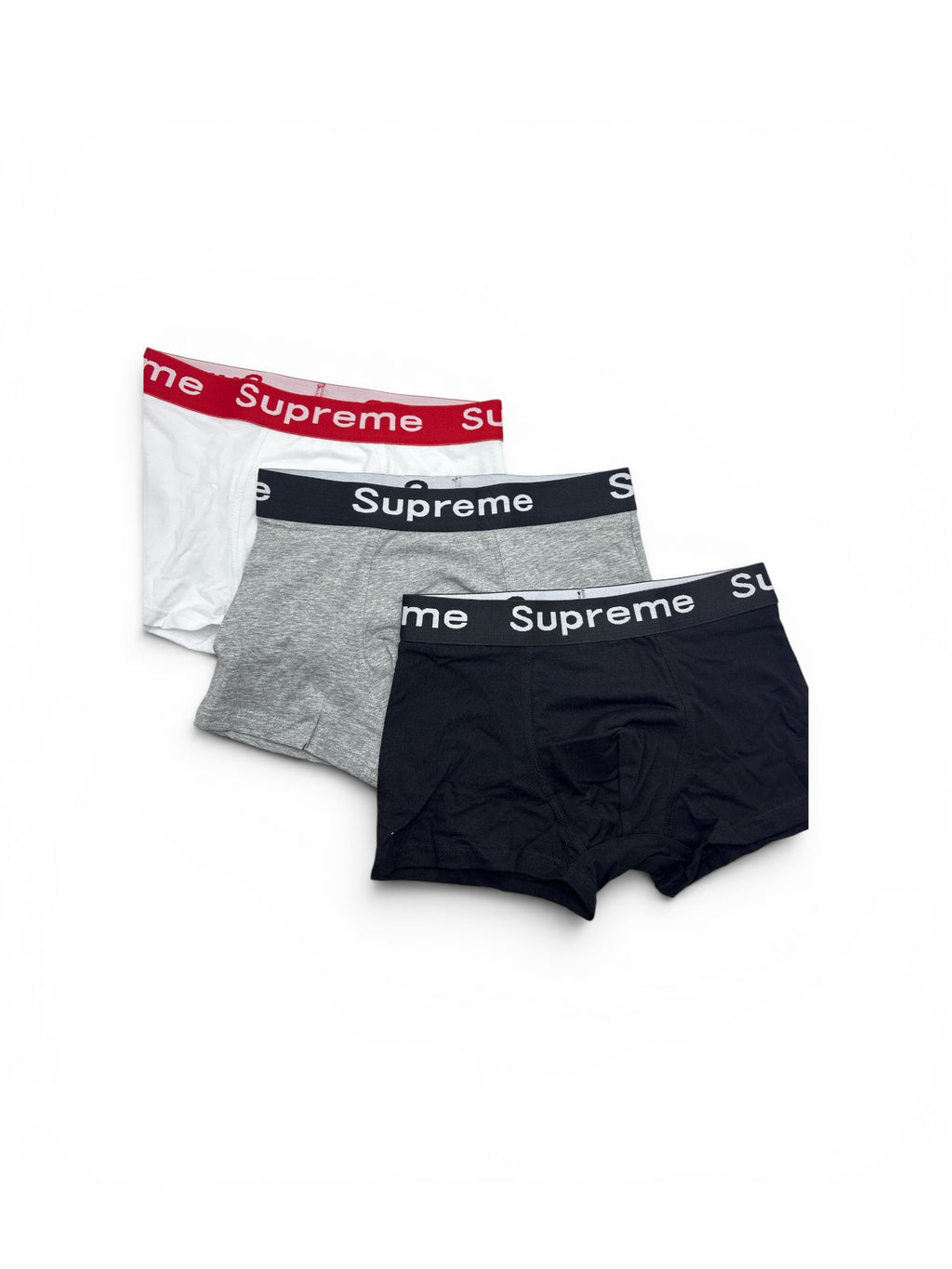 Supreme x Hanes Boxer Briefs - Black / Grey / White