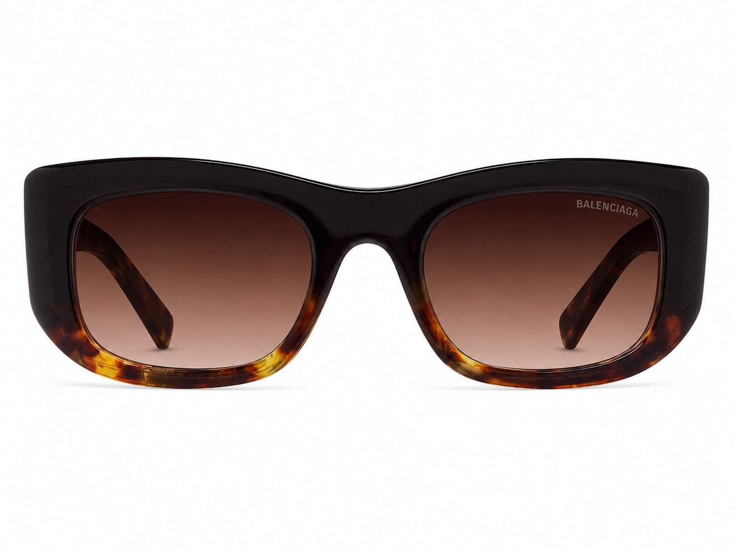 Balenciaga Oversized Square Sunglasses - Brown Tortoise