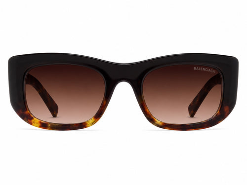 Balenciaga Oversized Square Sunglasses - Brown Tortoise