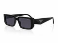Prada Rectangle Sunglasses - Black / Grey
