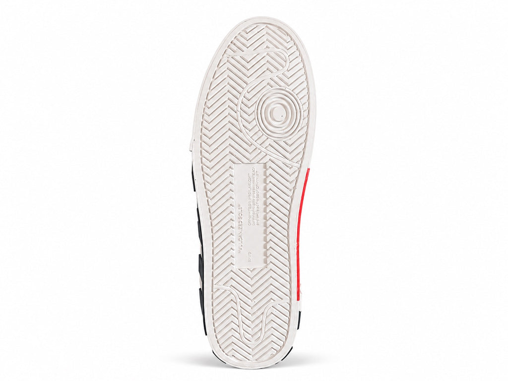 Off-White Vulcanized White Black Red Sneakers