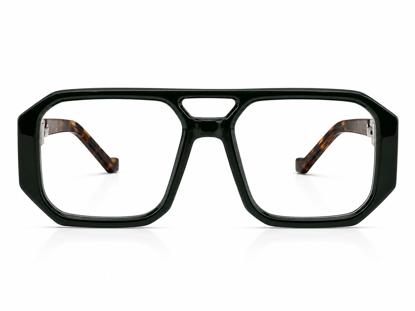 Marc Jacobs Square Optical Glasses - Dark Green / Tortoise