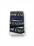 Armani Exchange 3-Pack Stretch Cotton Boxers - Navy / Black / White