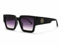 Hermès H Logo Square Sunglasses - Black / Purple