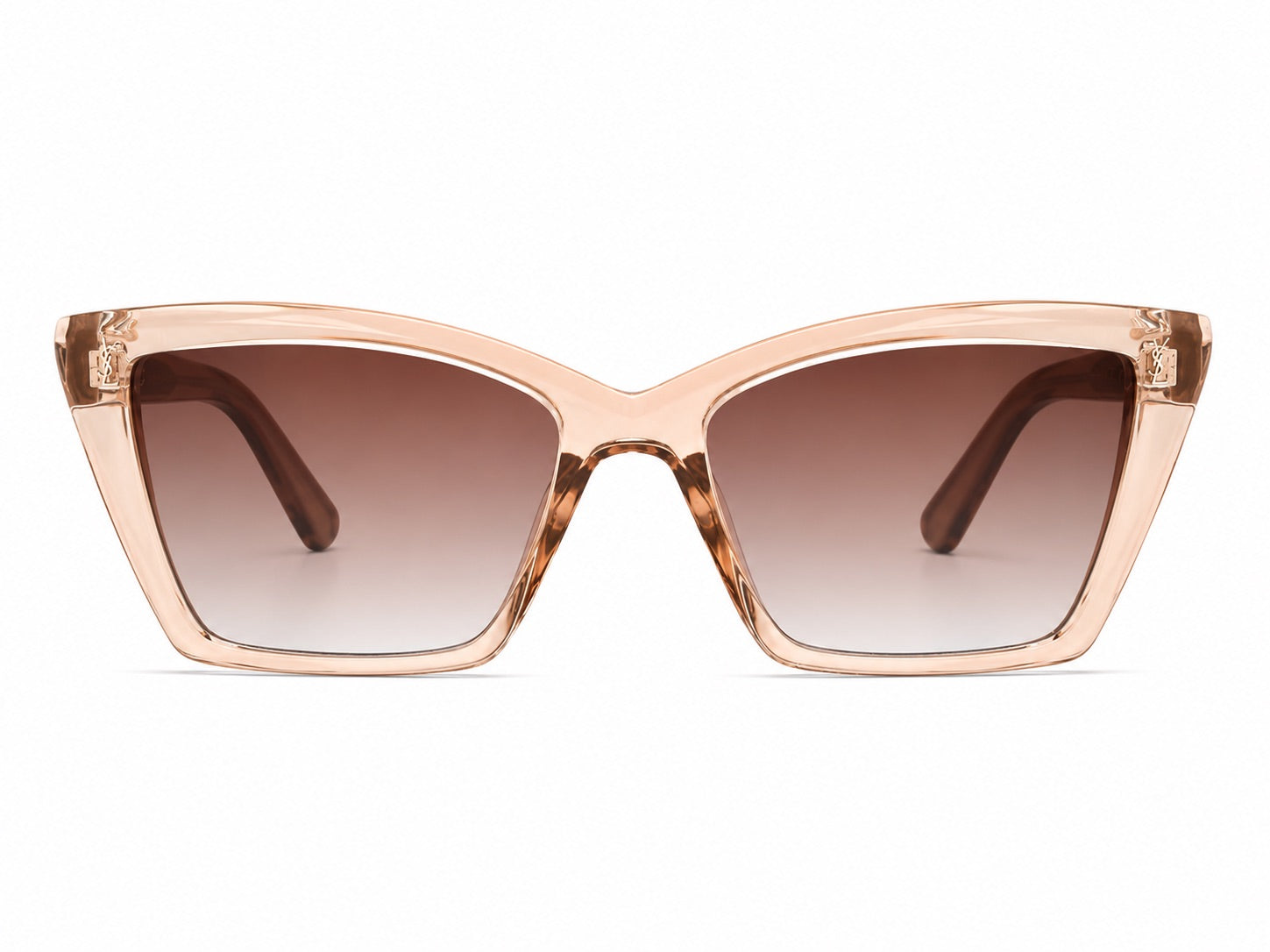 Saint Laurent Cat-Eye Sunglasses - Transparent Pink / Gold