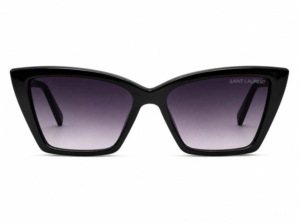 Saint Laurent Cat-Eye Sunglasses - Black / Gold