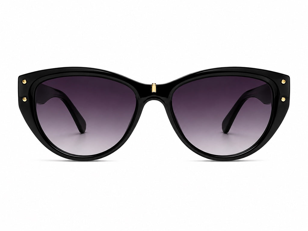 Gucci GG Cat-Eye Sunglasses - Black / Gold