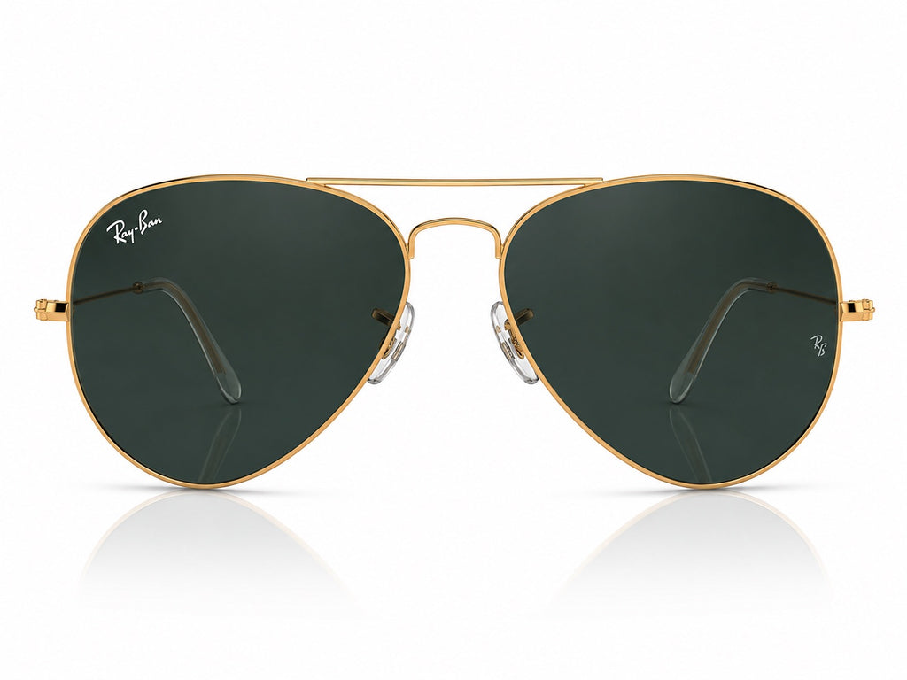Ray-Ban Aviator Sunglasses - Gold / Green