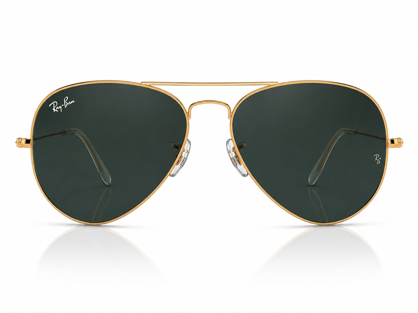 Ray-Ban Aviator Sunglasses - Gold / Green