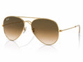 Ray-Ban Aviator Polarized Sunglasses - Gold / Brown