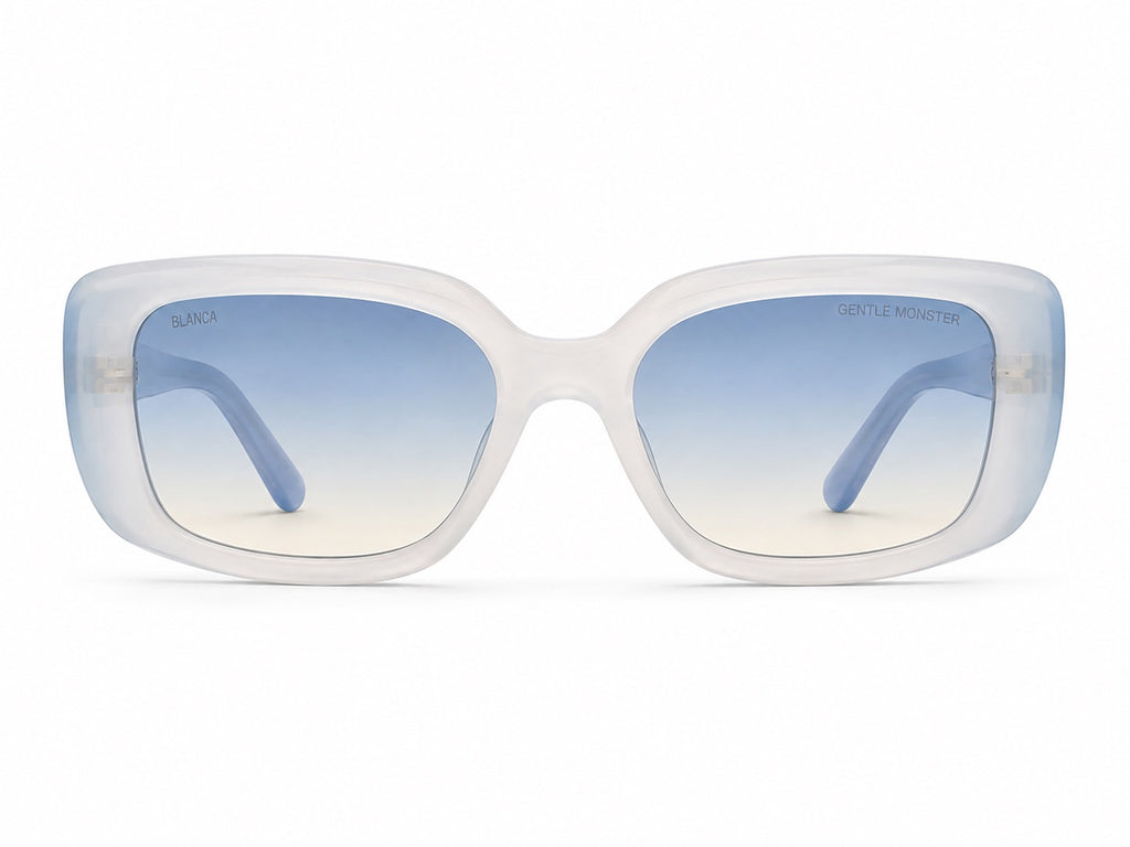 Gentle Monster Blanca Sunglasses - White / Blue