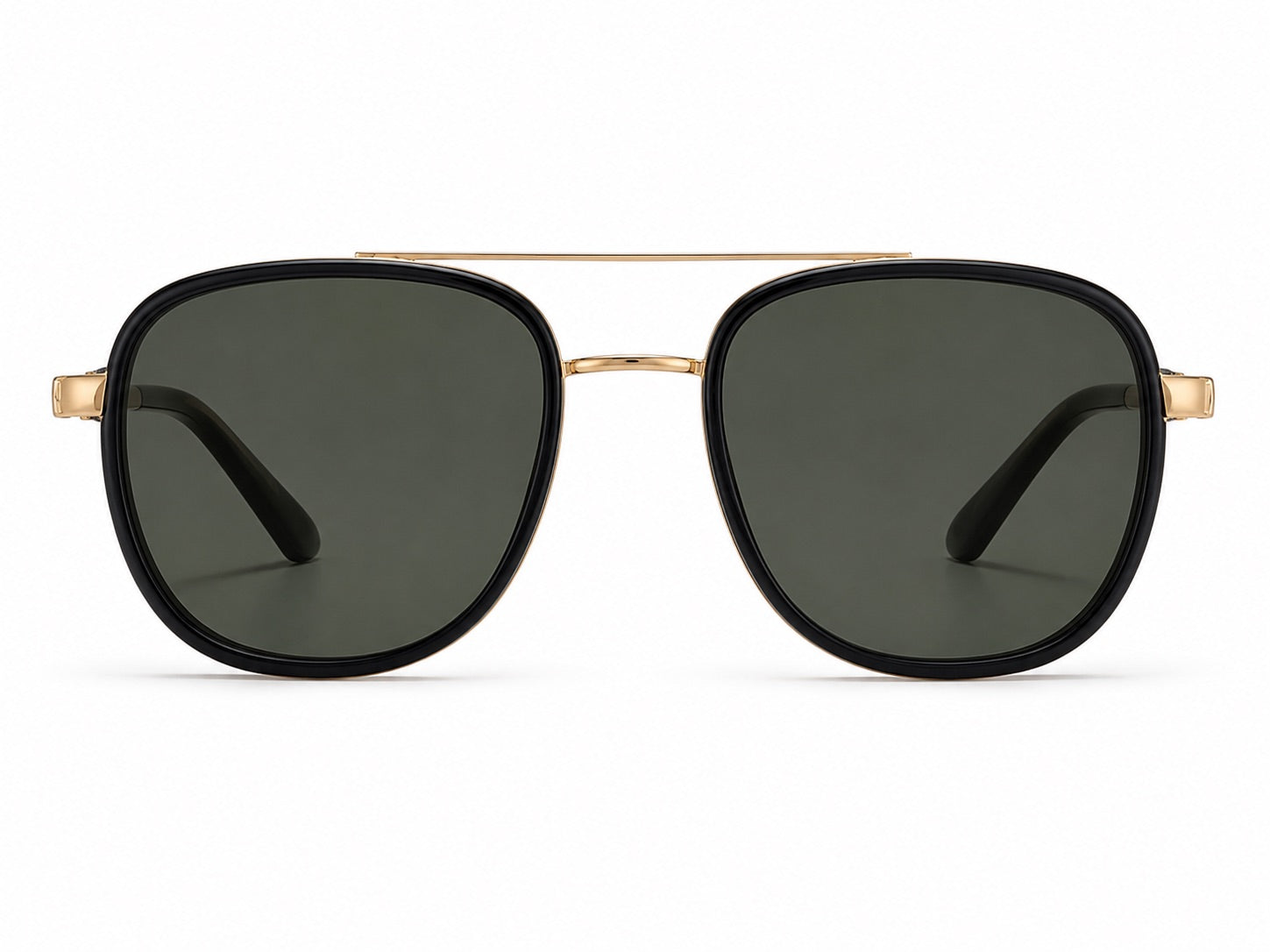 Cartier Navigator Sunglasses - Black / Gold / Green