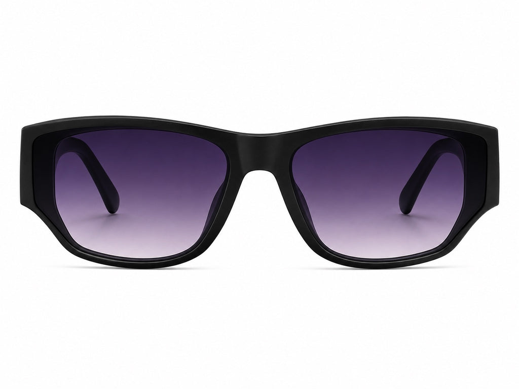 Louis Vuitton LV Rectangle Sunglasses - Black / Purple