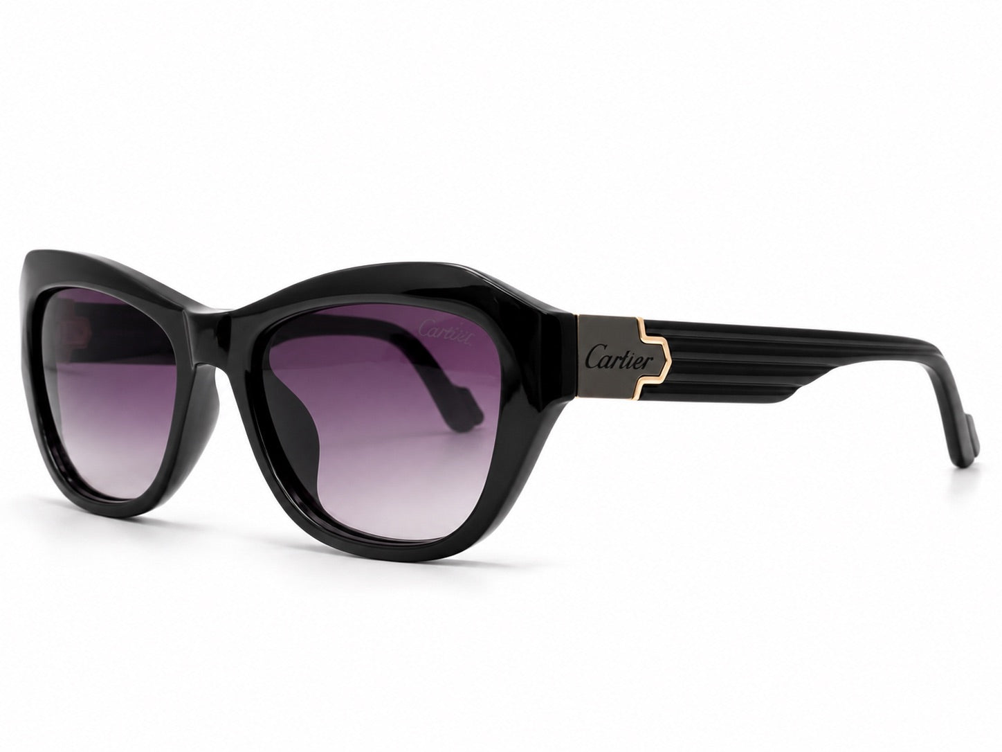 Cartier Cat-Eye Sunglasses - Black / Gold