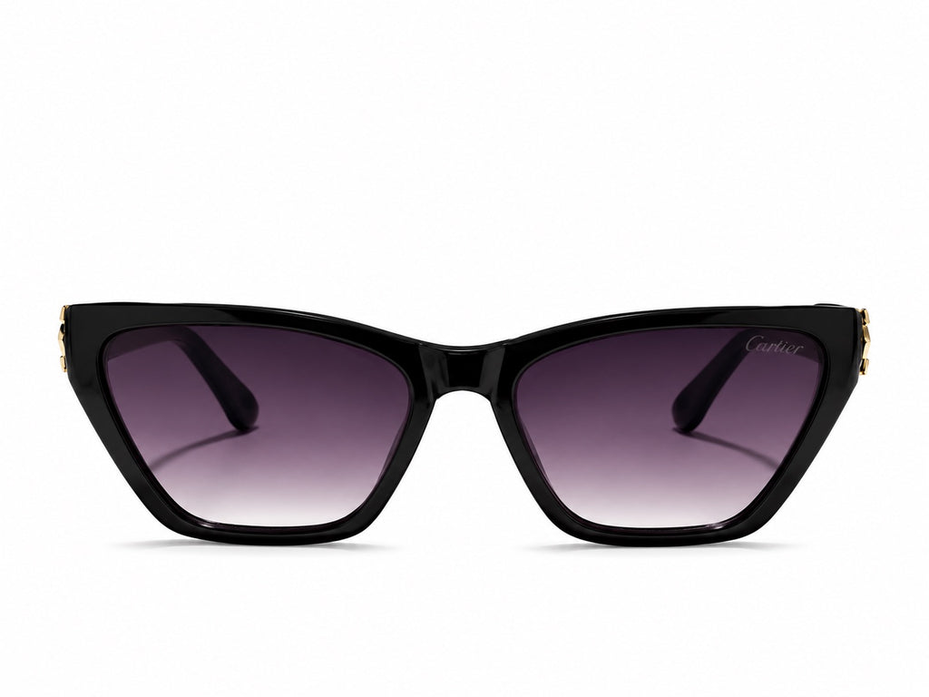 Cartier Cat-Eye Sunglasses - Black / Gold