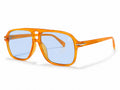 David Beckham Navigator Sunglasses - Transparent Orange / Blue