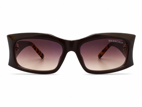 Balenciaga Casino Square AF Sunglasses - Medium Brown Havana