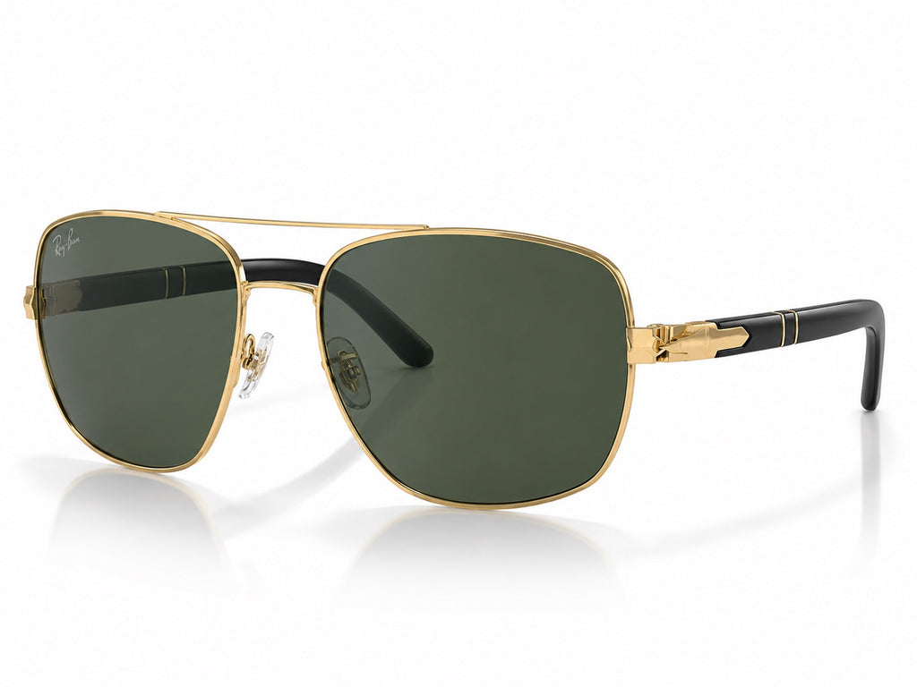 Ray-Ban Navigator Aviator Sunglasses - Gold / Green