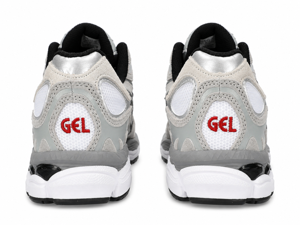 ASICS GEL-1130 White/Red Snapper Sneakers