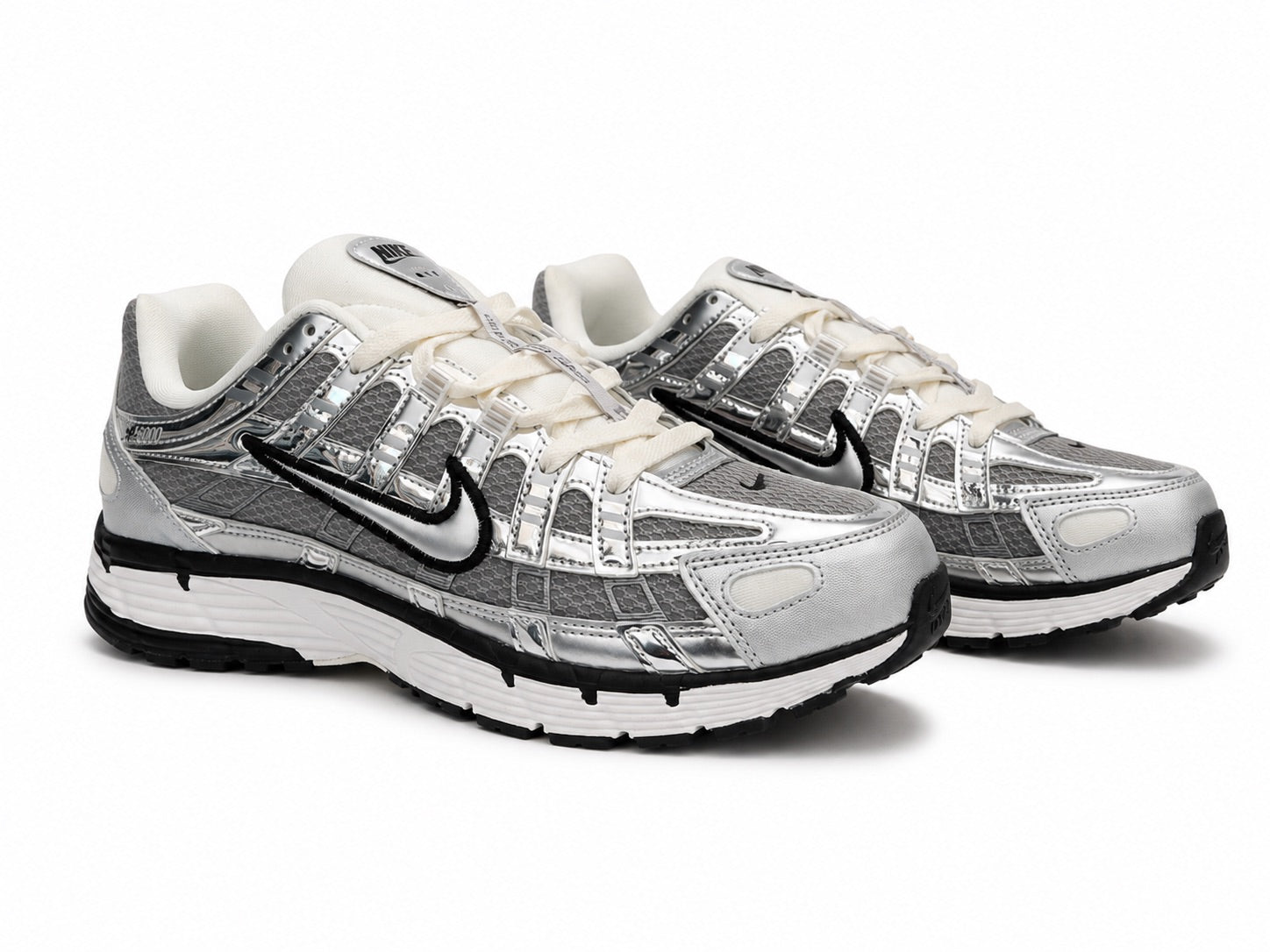 Nike P-6000 Silver Metallic Black