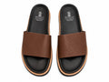 Brunello Cucinelli Men’s Leather Slide Sandals