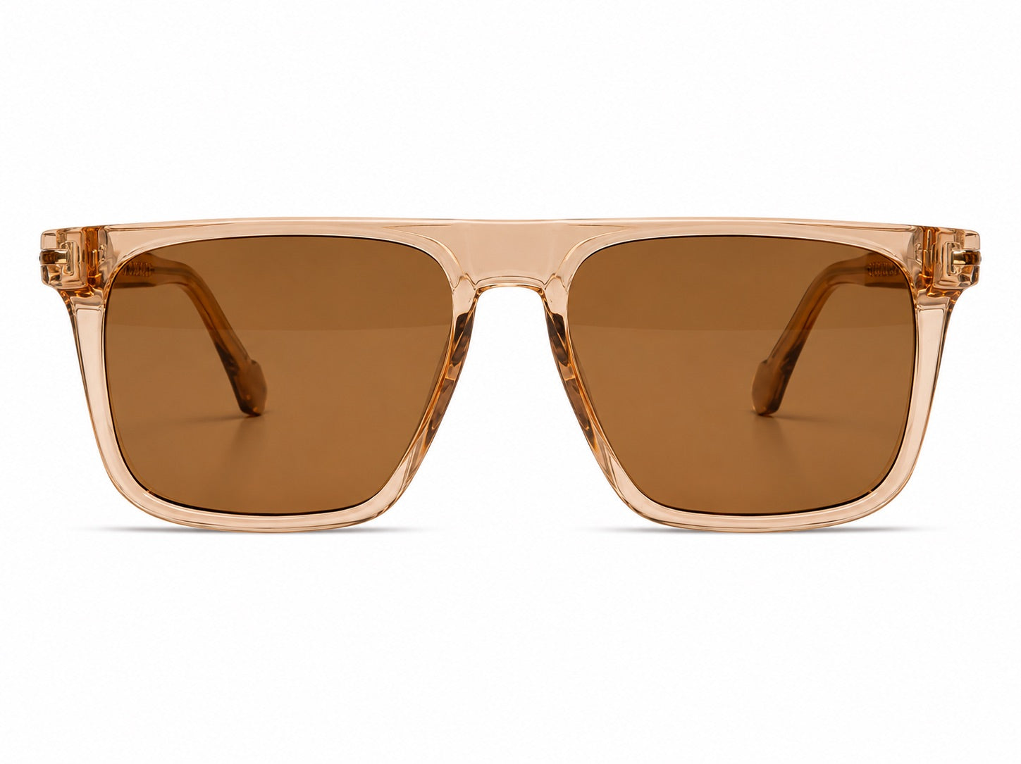 Tom Ford Square Sunglasses - Transparent Beige / Brown
