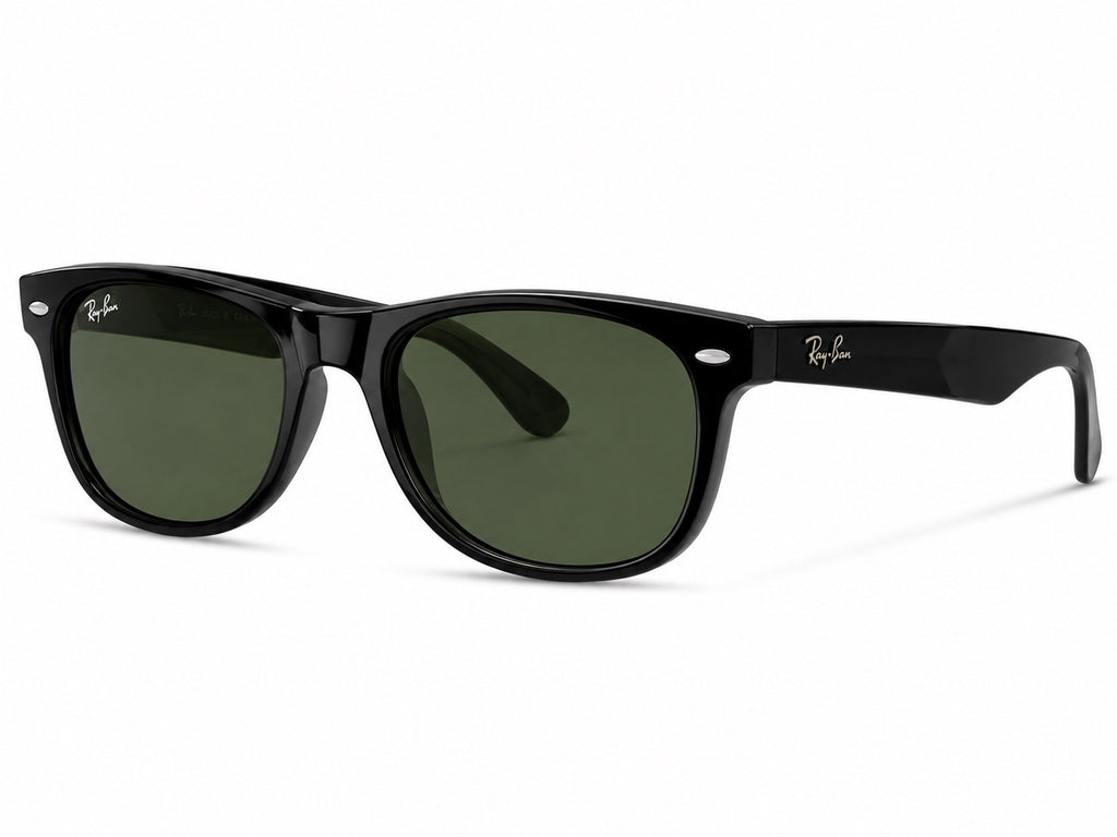 Ray-Ban Polarized Square Sunglasses - Black / Green