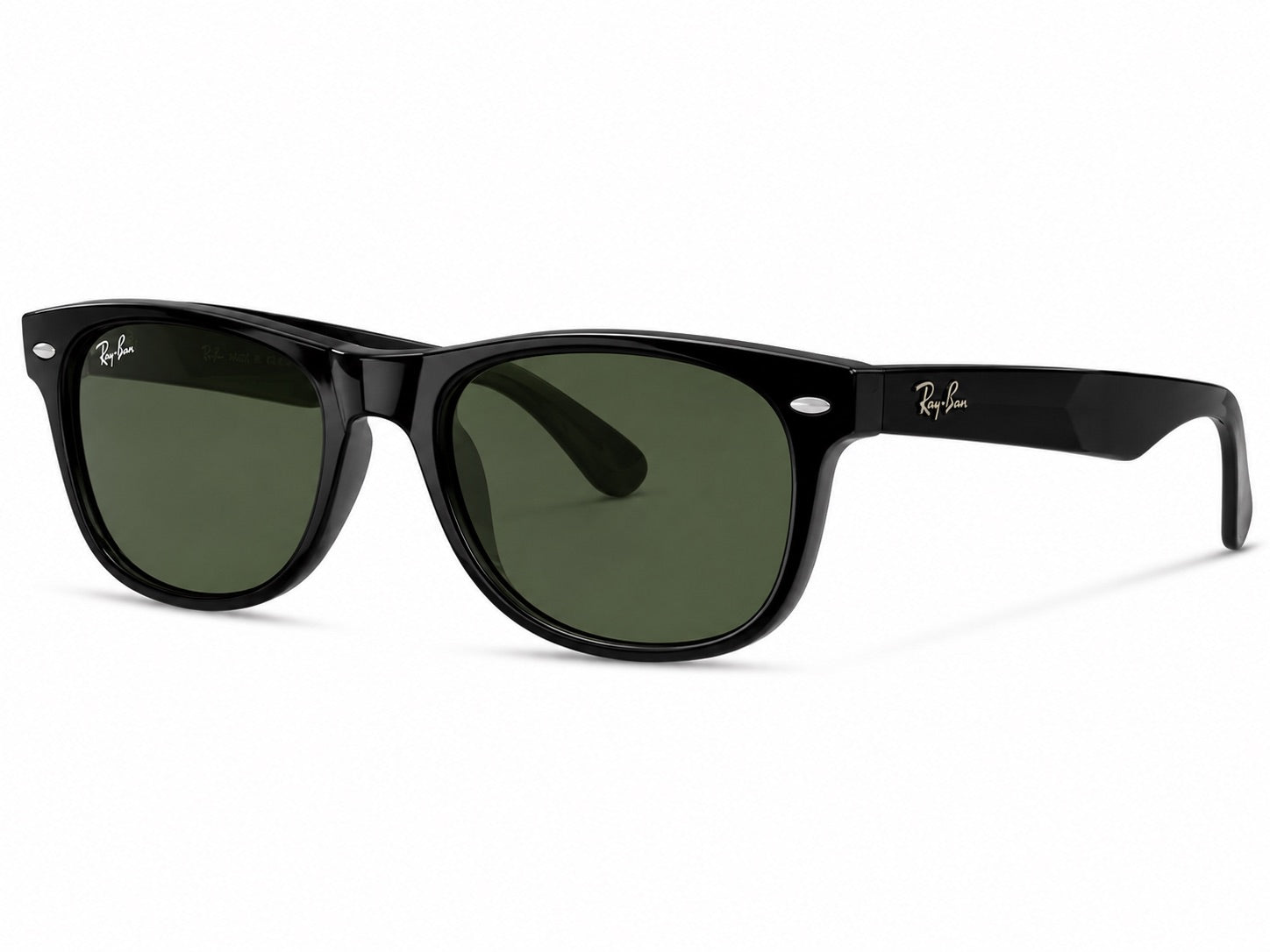Ray-Ban Polarized Square Sunglasses - Black / Green