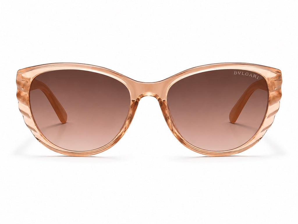 Bvlgari Cat-Eye Sunglasses - Transparent Peach / Gold
