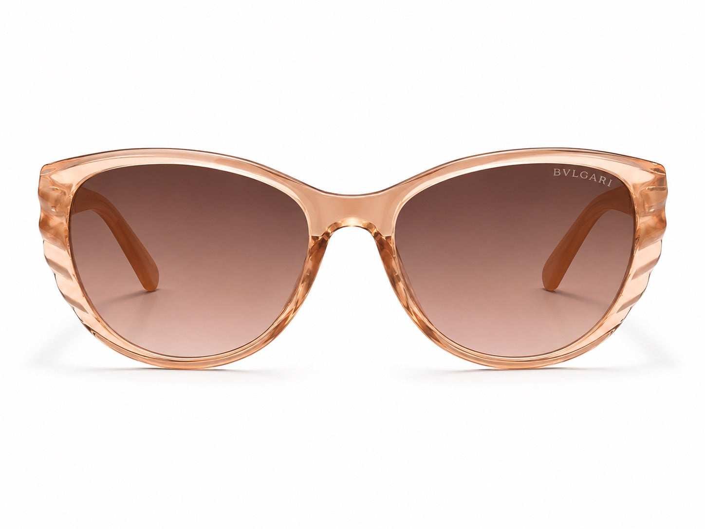 Bvlgari Cat-Eye Sunglasses - Transparent Peach / Gold