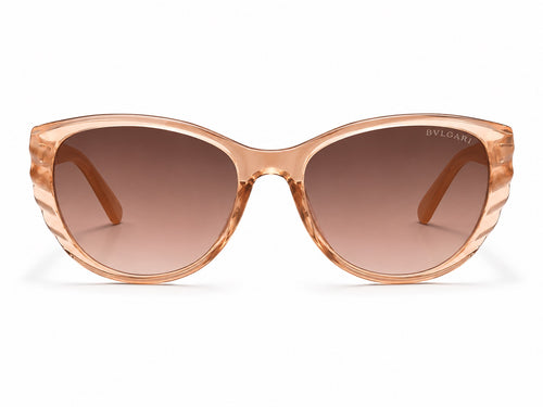Bvlgari Cat-Eye Sunglasses - Transparent Peach / Gold