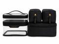 Victoria’s Secret 4-Piece Travel Cosmetic Bag Set Black