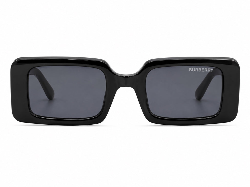 Burberry TB Rectangle Sunglasses - Black / Gold